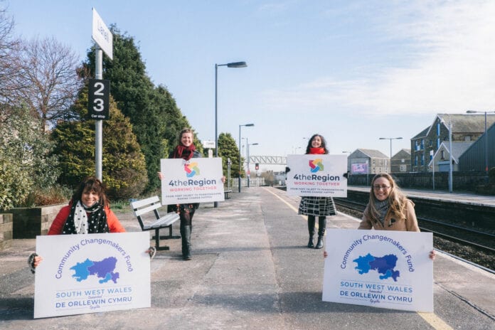 L-R Jennifer Barfoot, Dawn Lyle, Zoe Antrobus and Toni Cardew Changemaker Fund Officer