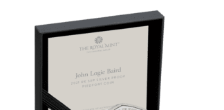 The Royal Mint celebrates John Logie Baird on a commemorative 50p
