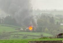 Nant y Bwla Garage Fire