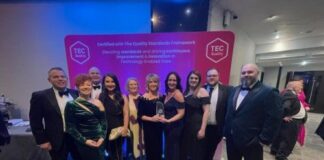 Delta Wellbeing and Hywel Dda Health Board win ‘Partnerships in TEC’ award for telehealth project