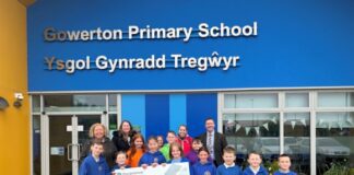 Gowerton school gets financial boost from local housebuilder