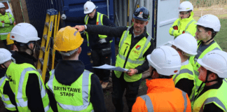 Careers Wales and Kier join forces to inspire Swansea pupils with outdoor classroom