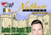 CASTELL ROC 2024 FESTIVAL presents NATHAN CARTER playing Chepstow Castle on Sunday 11th August 2024!