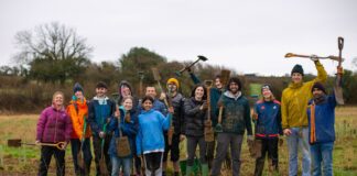 Students plant 300 trees in Swansea to mark graduation this week