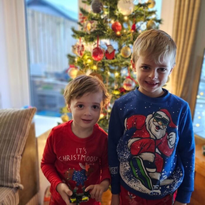 Luca and Zac Christmas Tree