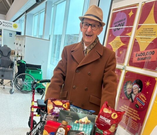 Asda Cwmbran colleagues arrange Christmas treat for their regular 106-year-old customer