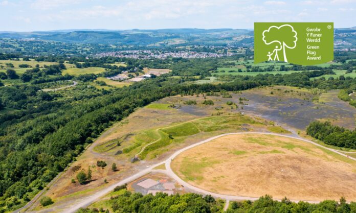 Green Flag Awards fly at five green spaces across Caerphilly